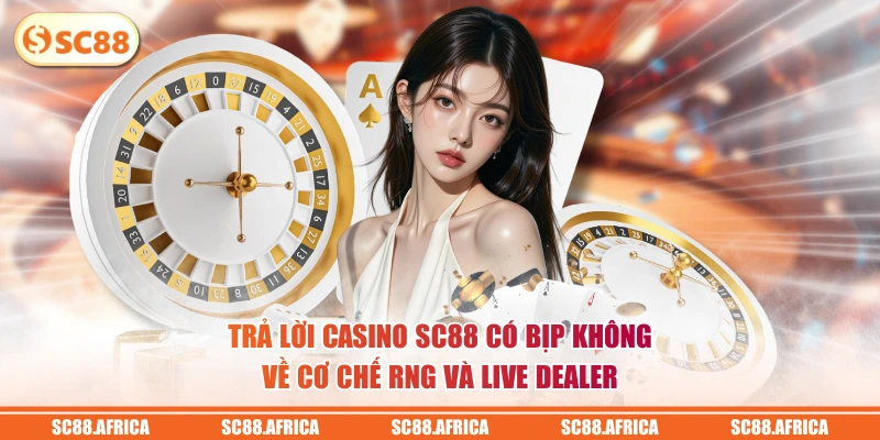 Trả lời Casino SC88 có bịp không về cơ chế RNG và live dealer